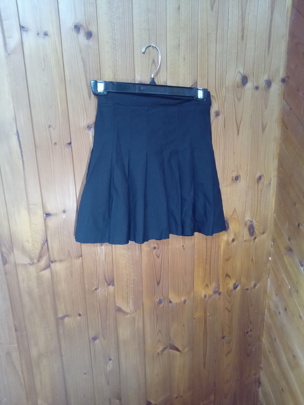 Zc Signature Black Pleated Mini Skirt
